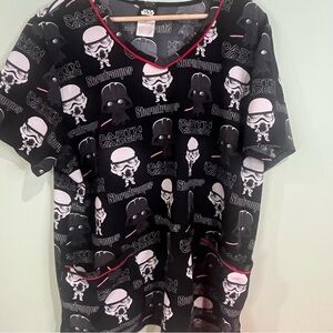 6/$25Star Wars Black Stormtrooper & Darth Vader Short Sleeve Tee